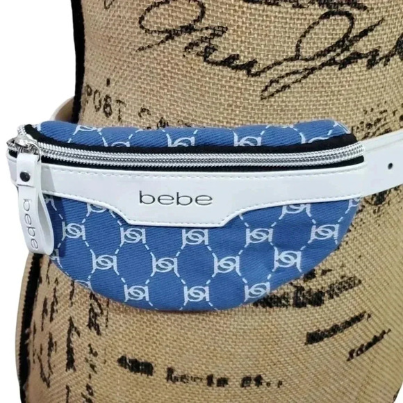 Nwt!:bebe Denim mini belt bag - Picture 2 of 9